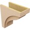 Ekena Millwork 7"W x 14"D x 14"H Classic Helena Rough Cedar Woodgrain TimberThane Corbel, Primed Tan CORUR07X14X14HELRCPR - alternate 5
